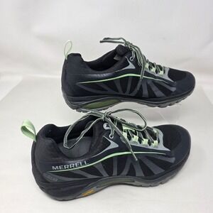 Merrell M-Select DRY Trail Running Shoes Womens 9.5 Black Paradise J37196 Vibram